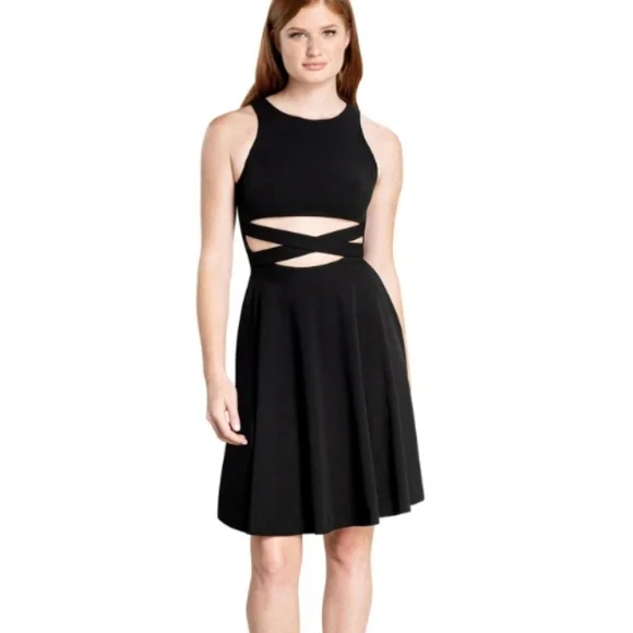 Dress the Population Mariela Dress Black Cutout Design Cocktail Date Night XL - Picture 11 of 11